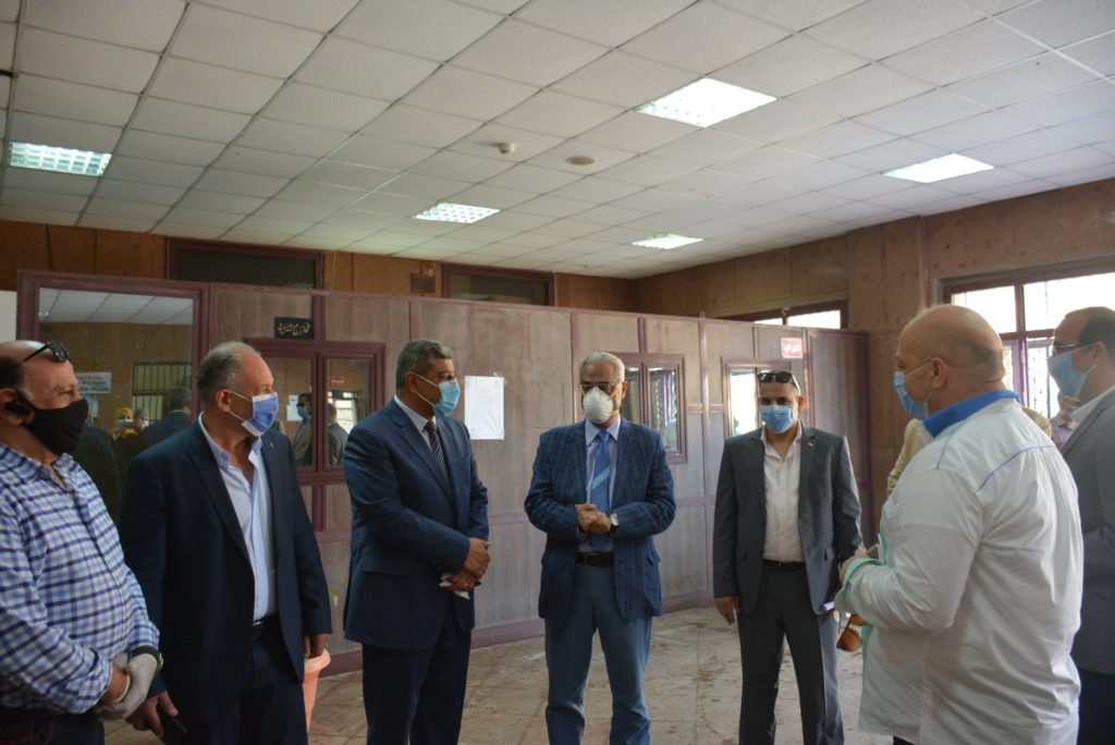 The President of Port Said University inspects the final years exams for the second semester of the academic year 2019/2020 for the Faculties of Management Technology, Information Systems and Nursing