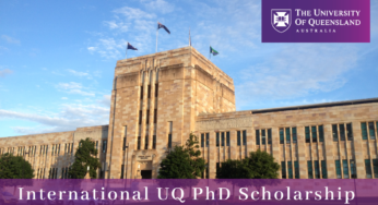 International UQ PhD Scholarship